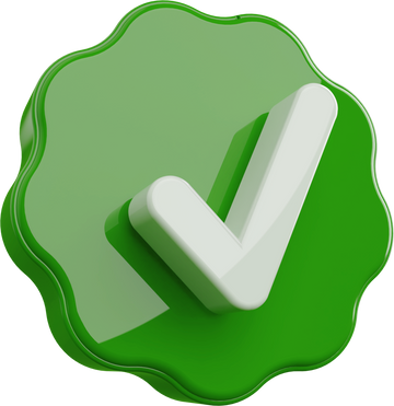 3d icon Checkmark green