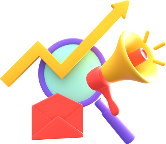 Digital Marketing agency 3D Illustration